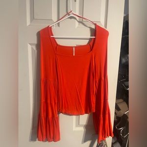 Free people bell sleeved top